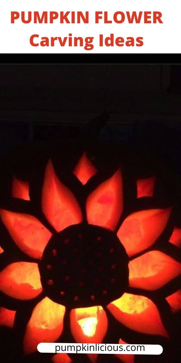 Flower Pumpkin Carving Templates