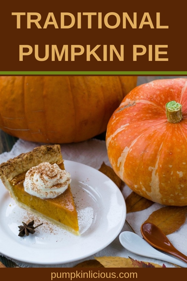This homemade traditional pumpkin pie recipe is easy to make, and everyone loves it! You can make it crustless, and eat the filling in a cup as a mousse, to use graham crackers crust if you wish. Delicious! #homemadepie #pumpkinpie #thanksgiving #holidaypies #recipes #pumpkinlicious #pumpkinrecipes #pumpkin #fallrecipes 