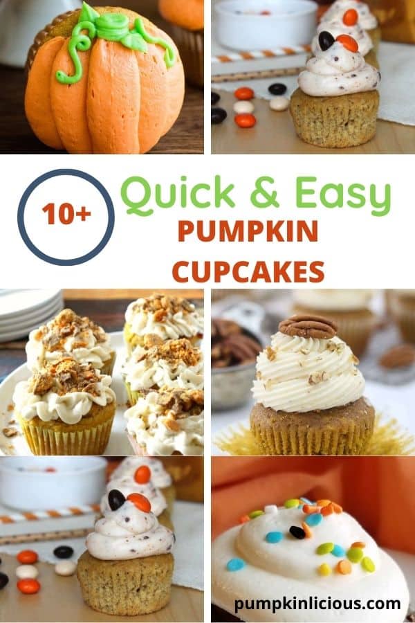 10+ Quick and Easy Pumpkin Cupcakes